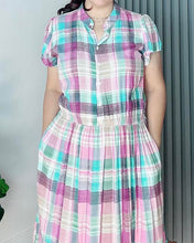 Load image into Gallery viewer, *Bela Maxi Checkered Dress 0173