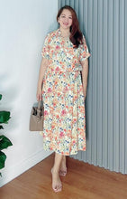 Load image into Gallery viewer, *Donna Printed Drawstring Dress 0385
