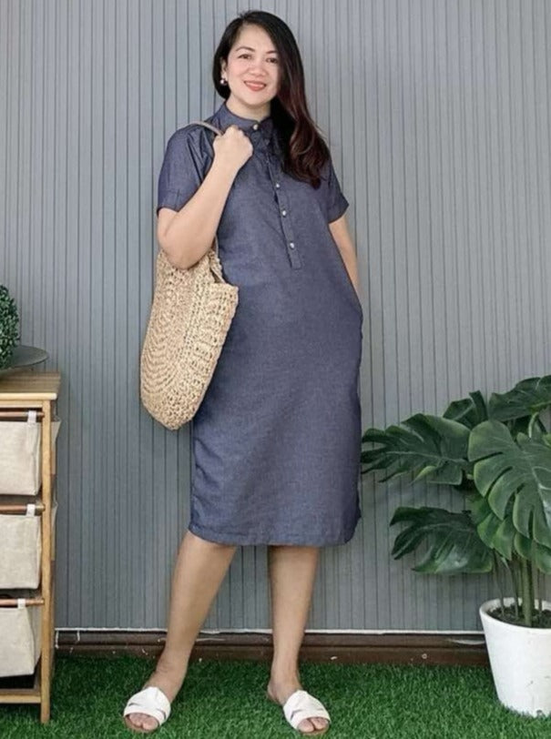 Cherry Soft Denim Dress 0008