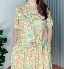 Load image into Gallery viewer, *Donna Printed Drawstring Dress 0384