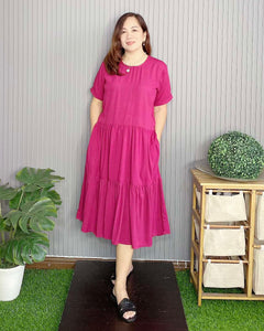 Mia Maxi Plain Dress 0006