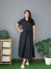 Load image into Gallery viewer, Dahna Plain Black Dress 0227