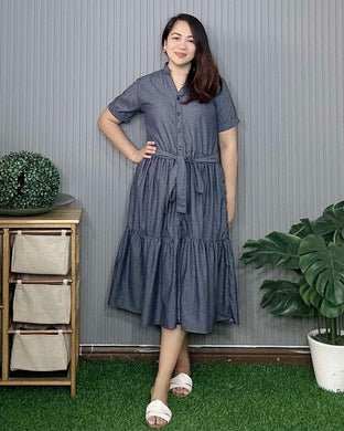 Pia Plain Soft Denim Dress 0223