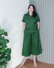 Load image into Gallery viewer, *Monique Premium Linen Emerald Green Coordinates 0018