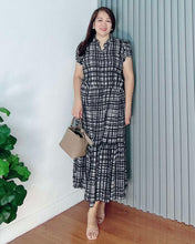Load image into Gallery viewer, *Bela Maxi Checkered Dress 0175