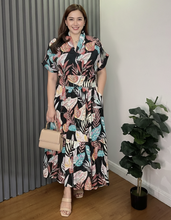 Load image into Gallery viewer, Sale! Althea Printed Maxi Dress 0027