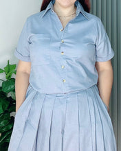 Load image into Gallery viewer, Trisha Premium Linen Top and Skirt Coordinates 0025