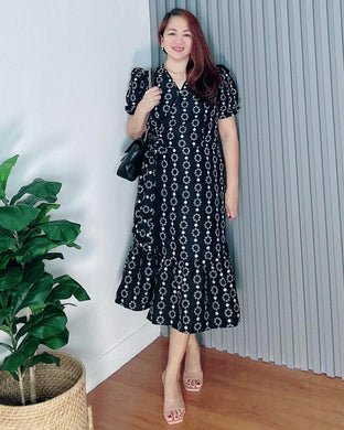 Say Overlap Eyelet Dress 0005