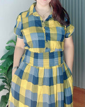 Load image into Gallery viewer, *Amara Maxi Checkered Dress 0007