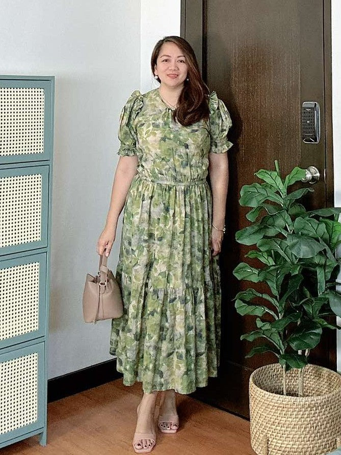 *Martha Maxi Printed Dress 0052