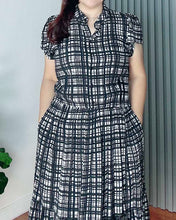Load image into Gallery viewer, *Bela Maxi Checkered Dress 0175