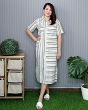 Load image into Gallery viewer, Nica Striped Apple Green Dress  0042