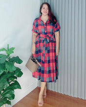Load image into Gallery viewer, *Ara Checkered Dress 0018