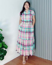 Load image into Gallery viewer, *Bela Maxi Checkered Dress 0173