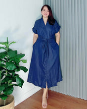 Load image into Gallery viewer, * Vera Plain Denim Dress 0002